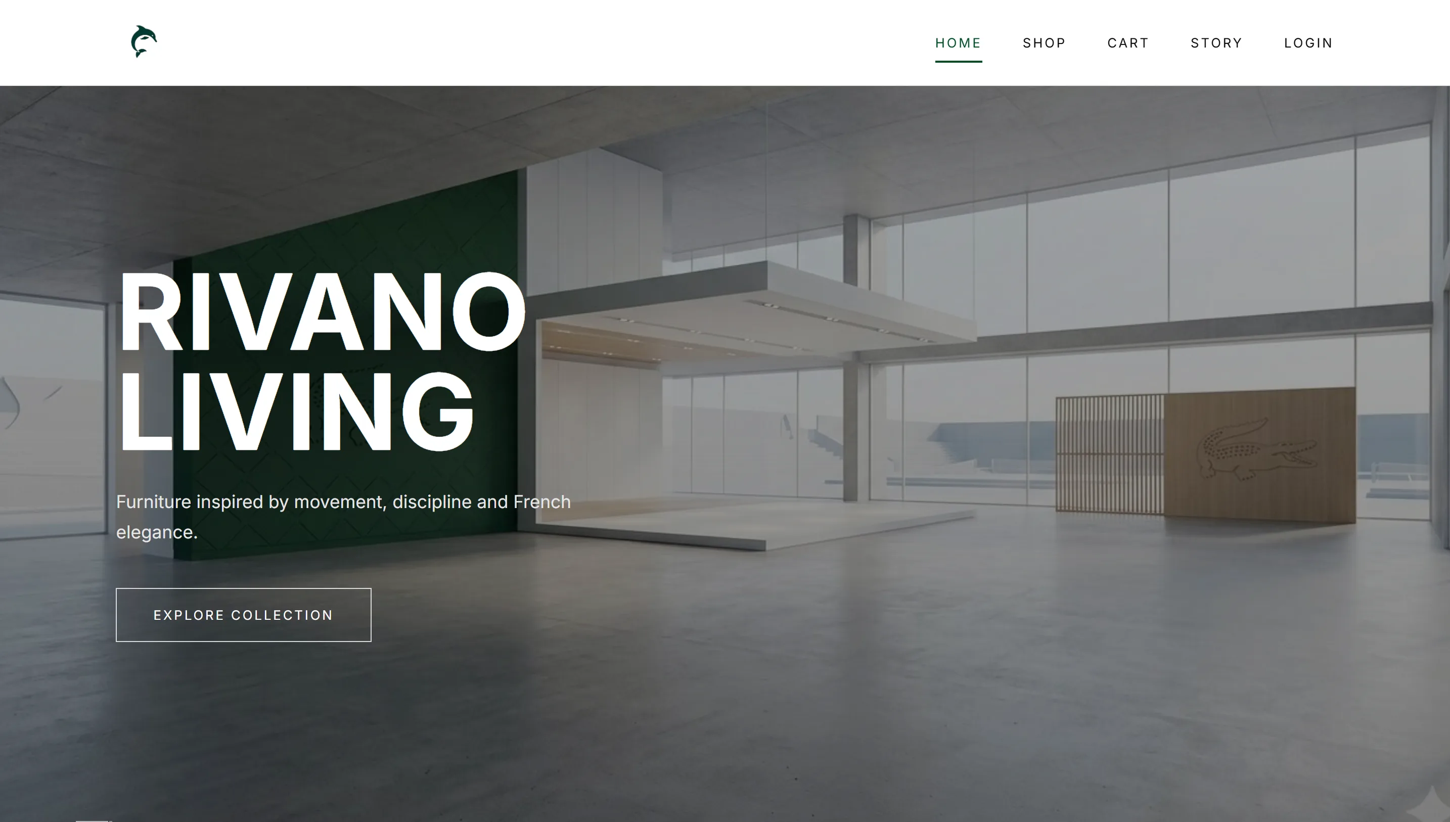 Vorschau des E-Commerce Webdesigns für Rivano Living Möbel